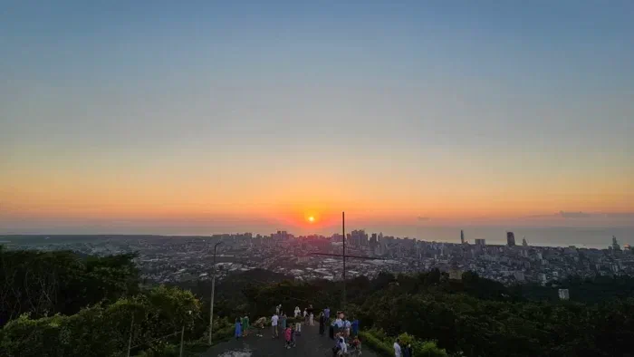 Закат от фуникулёра