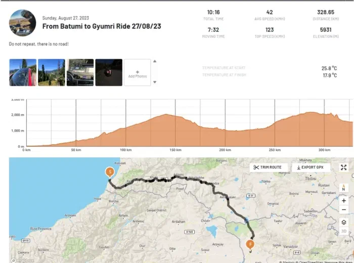 Батуми — Гюмри, 328 км за 10 (!) часов, спасибо что живой