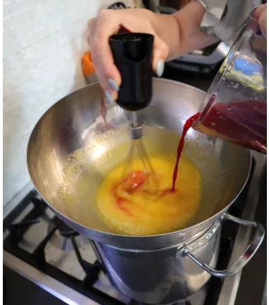 Сок пошёл в общую массу