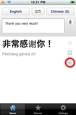 Google Translate app for iPhone screenshot 4