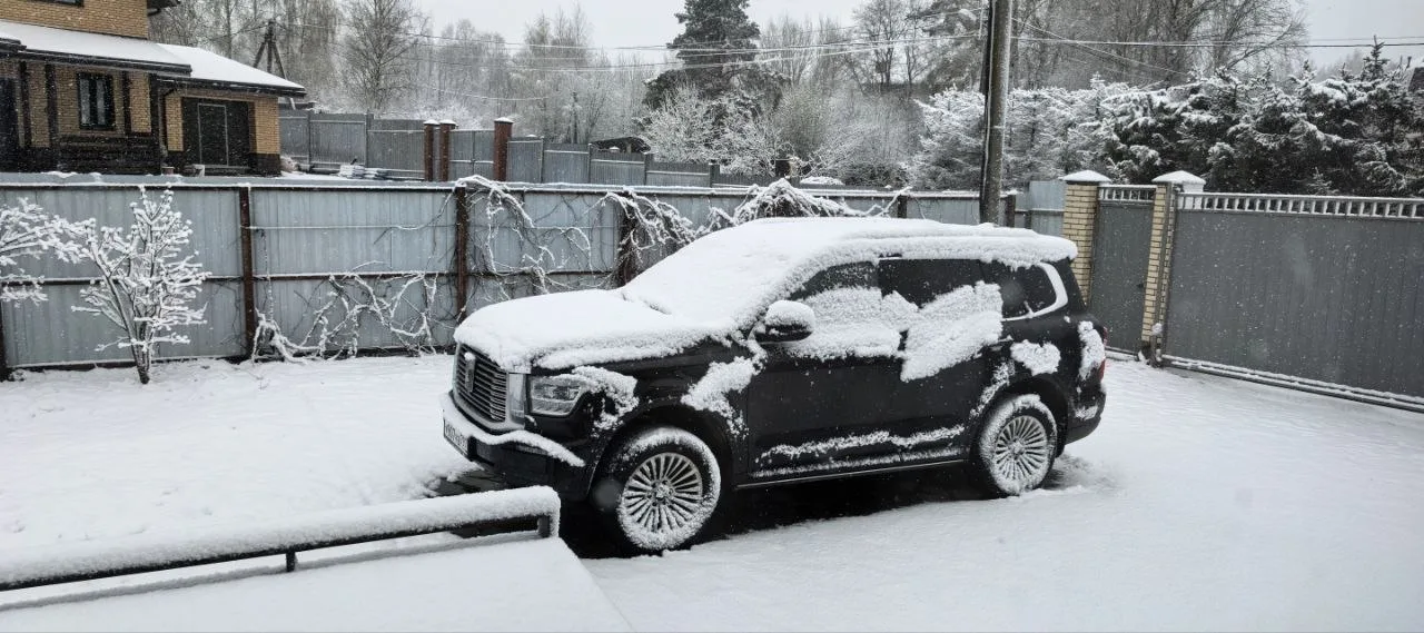 Машина под снегом