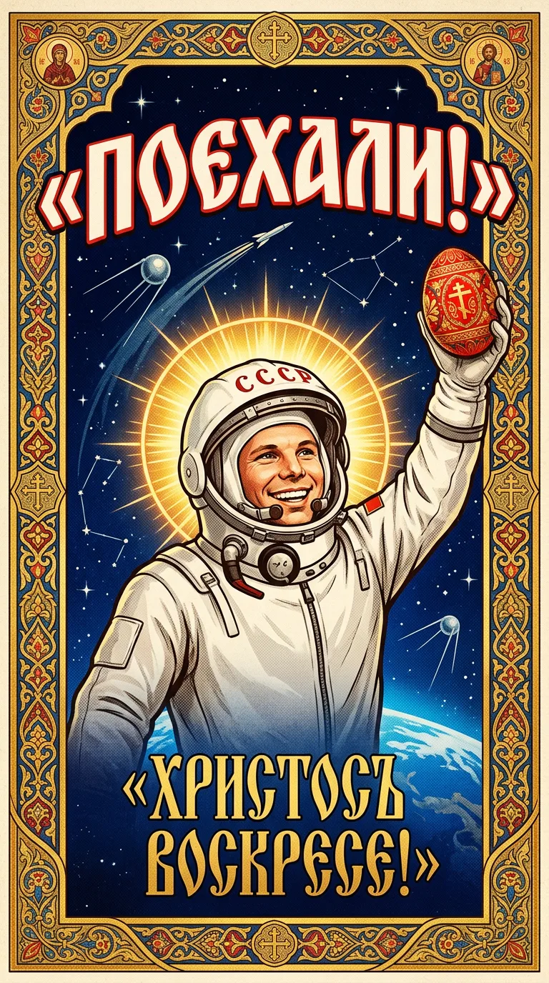 Поехали! Христосъ Воскресе!