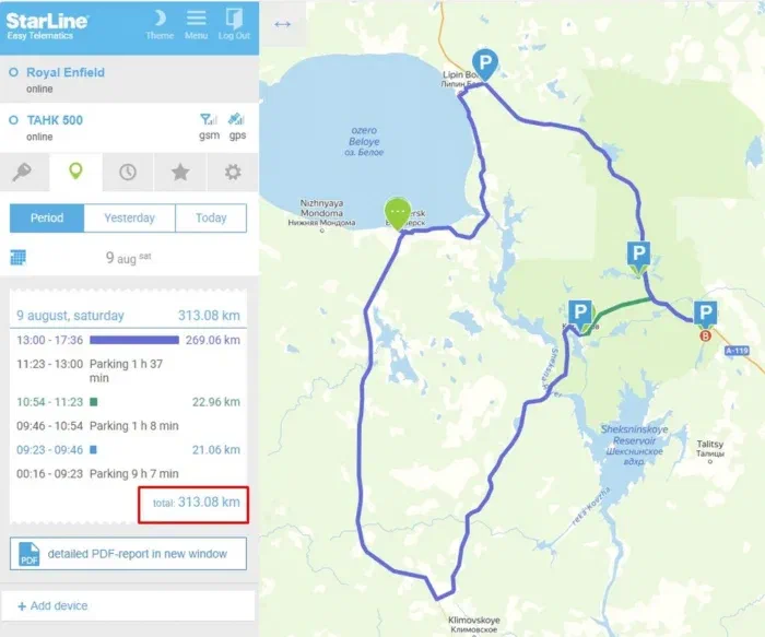 такой вот круг в связи с отсутствием дорог и особенно мостов