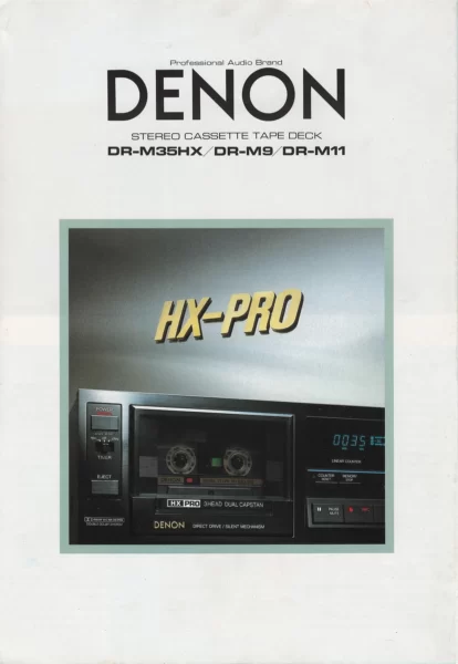 DENON STEREO CASSETTE TAPE DECK (1985.09) – DR-M35HX | DR-M9 | DR-M11