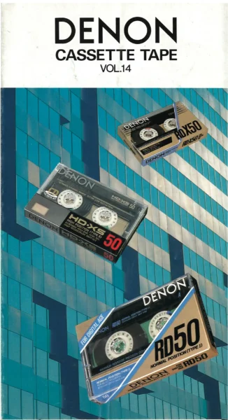 DENON Cassette Tape VOL 14 (1987.04.20) – подробный каталог кассет, все линейки.