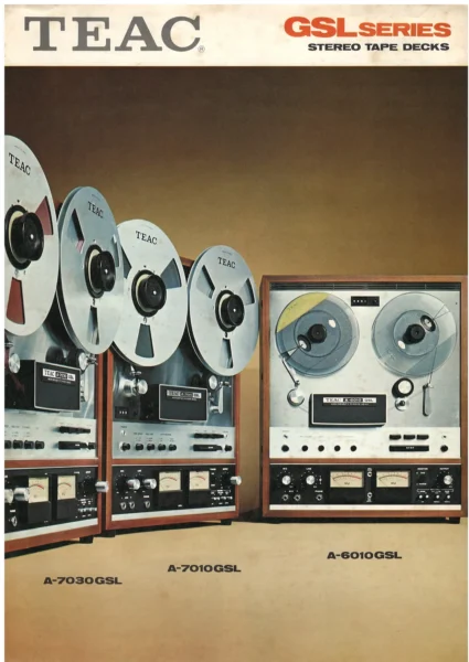 TEAC GSL SERIES STEREO TAPE DECKS